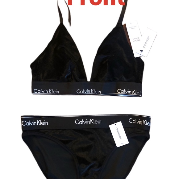 CALVIN KLEIN BRA & BIKINI SET VELVET MODERN COTTON - Picture 7 of 8